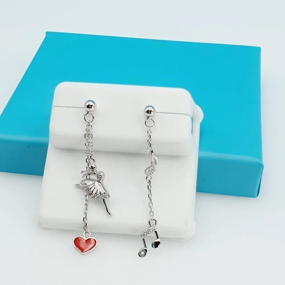 "925 Sterling Silver CZ Beautiful Earrings for Women, 1USPAR4257 - Picture 9 of 10